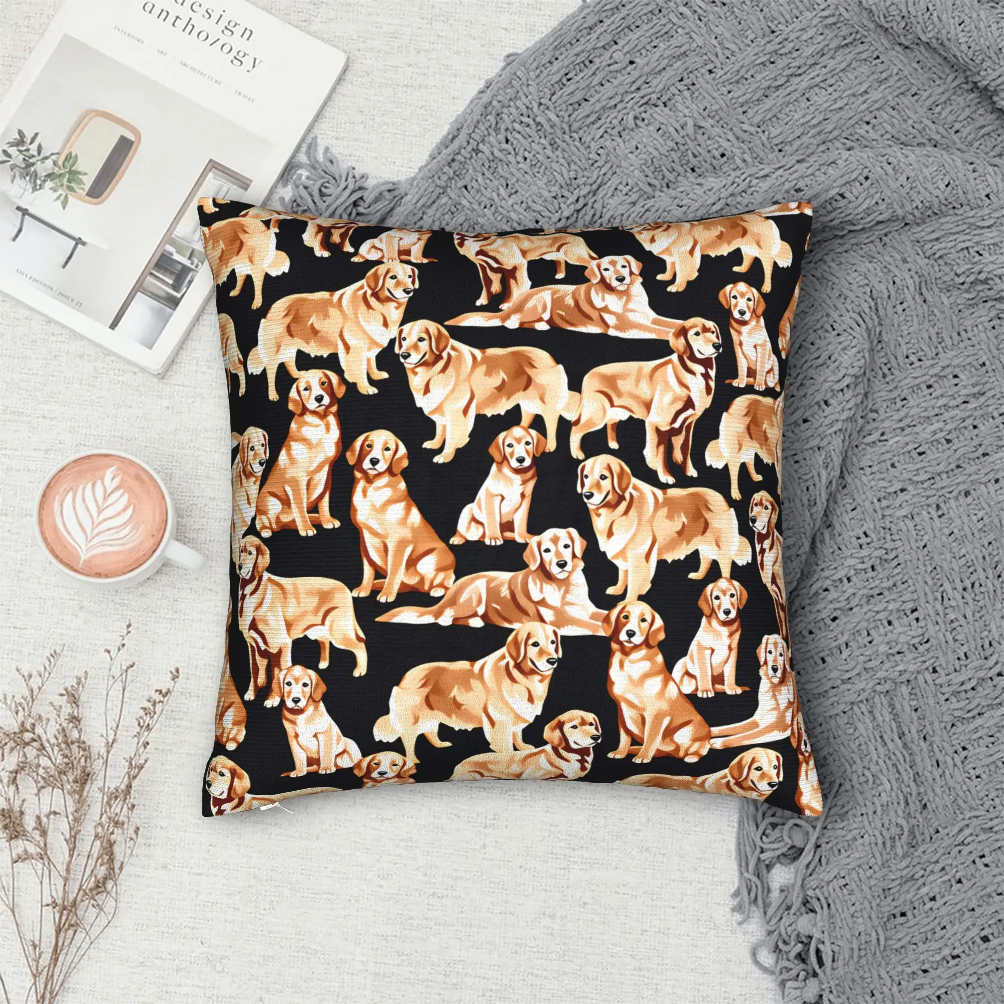 Pillow Case Cartoon Capybara Pattern Soft  Pillow Cover For Office Car Home Decor Kawaii Pillowcases
