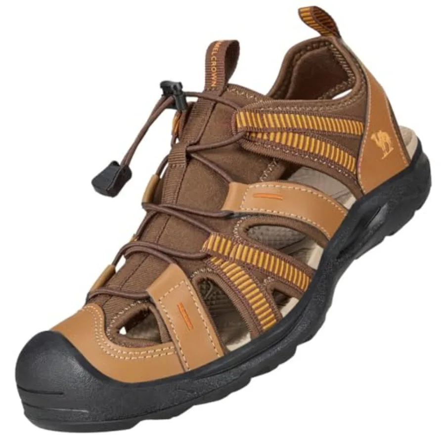 

Мужские водонепроницаемые сандалии CAMEL CROWN с закрытым носком для походов, спорта и пляжа, летние сандалии для активного отдыха