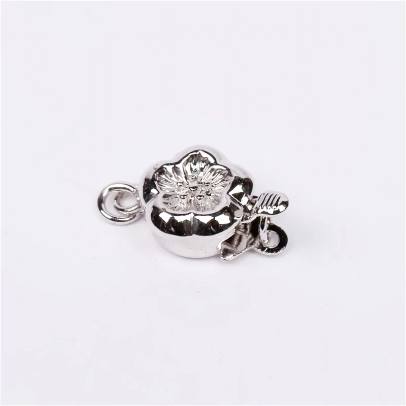 1/3 Pieces/batch Flower Shape Necklace Bracelet DIY Jewelry Making Connector 925 Silver/golden/Rose Gold Clasp Accessories