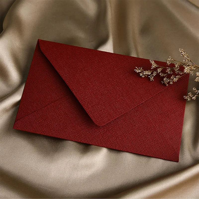 Bview Art 10 Pcs Linen Brown Paper Envelope Paper Set Retro Style Suitable For Christmas and Valentine's Day and Other Festival