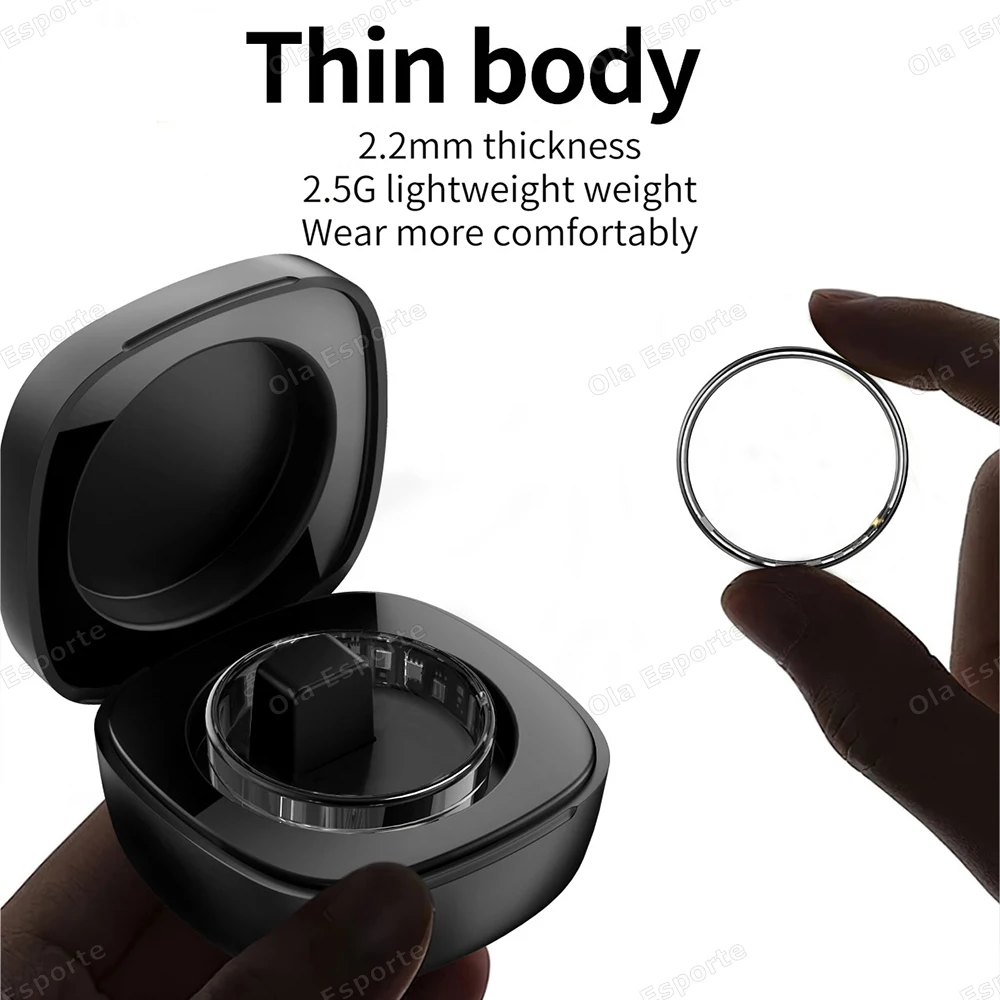 Nuovo Smart Ring R11 Frequenza cardiaca Pressione sanguigna Gioco sensoriale Modalità multi-sport impermeabili Fitness Tracker Smartring per uomo Donna