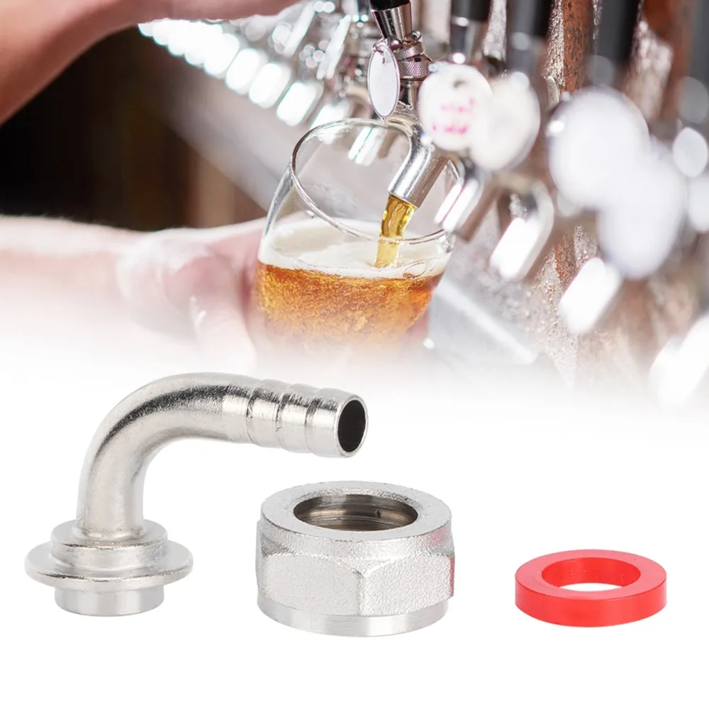 Practical Hex Nut Beer Line Connector Kit Barb Connector Keg Coupler Fitting Home Brewing Accessories Kegerator System