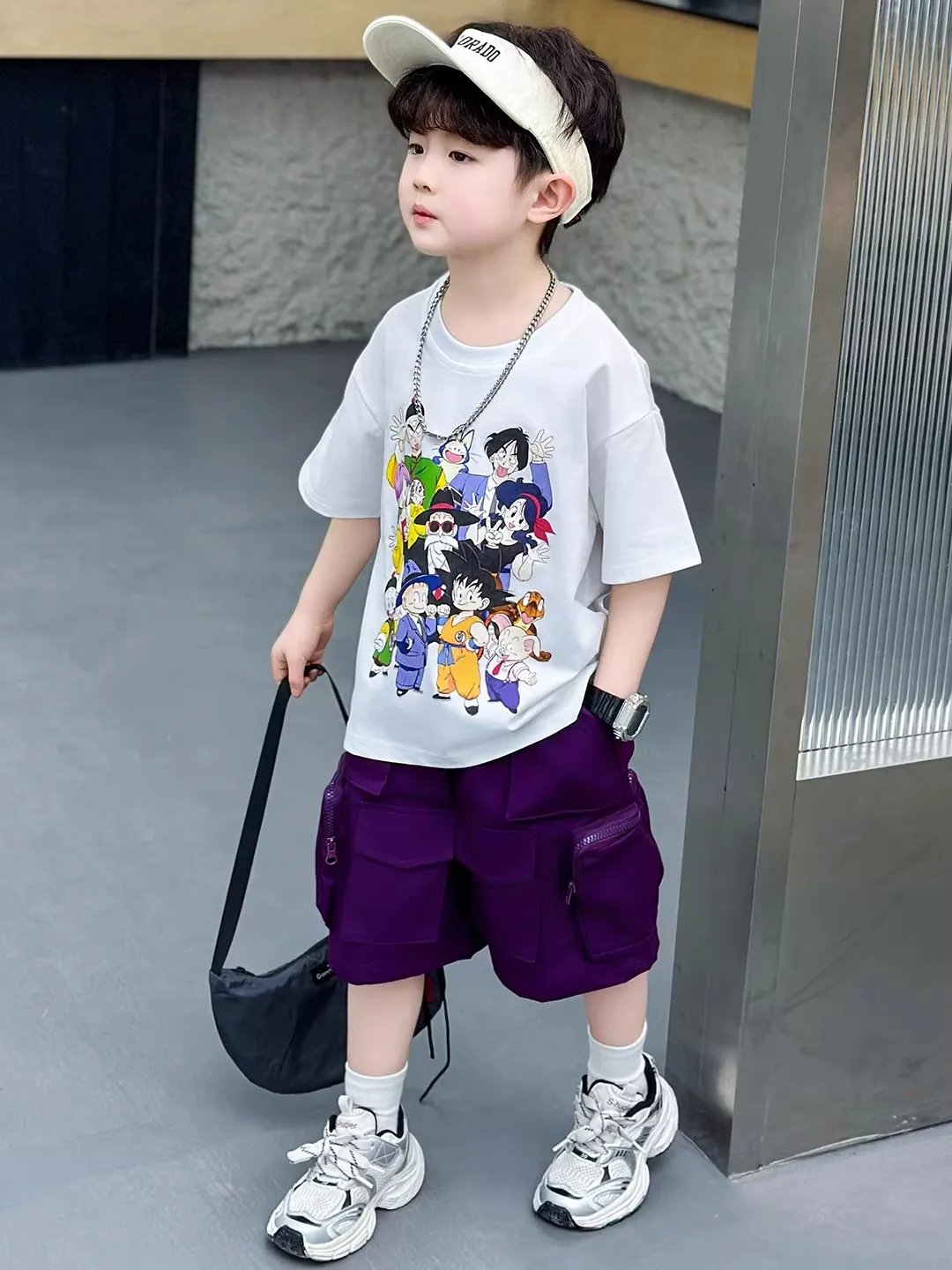 tenue-d'ete-decontractee-pour-garcons-ensemble-deux-pieces-manches-courtes-shorts-respirant-sechage-rapide-anti-moustiques-leger-antibacterien