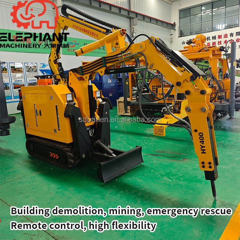 Rescue Robots Remotely Operated to Perform Operations in Confined Spaces Other Environments Remote Control Demolition Robot
