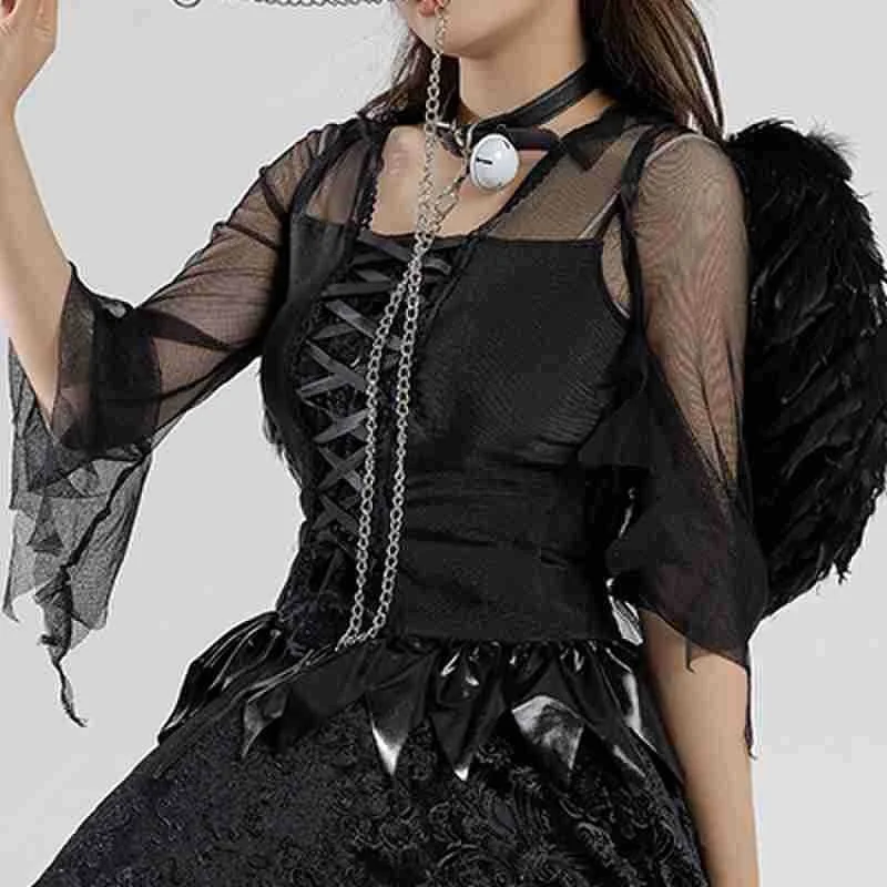 فستان تنكري نسائي جديد لعام 2025 بتصميم ملاك الظلام والساحرة والمصاصية، إنتاج صيني لموسم الربيع، أزياء مسرحية وملابس نسائية ع... #4