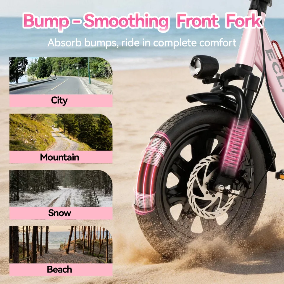 Folding Electric Bike, Electric Bicycle with 48V 14AH Removable Battery,  Electric Bike for Adults Teens,16'' Ebike image 4