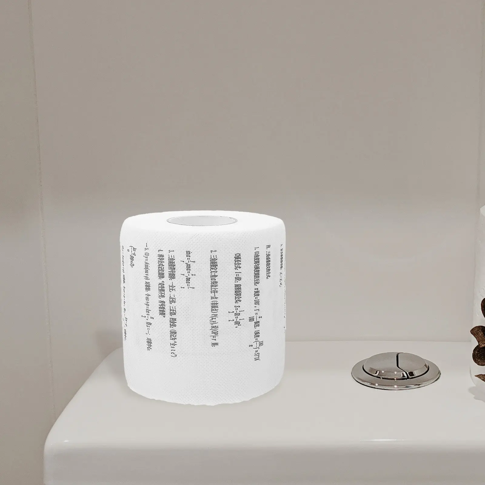 

2 рулона туалетной бумаги с математическими формулами, прочные, милые и забавные рулоны для путешествий, туалетная бумага для ванной комнаты, рулон для уборки