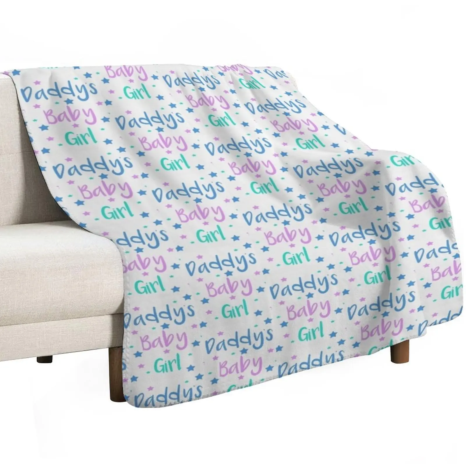 

Daddyas Babygirl Throw Blanket Soft bed plaid Large Blankets