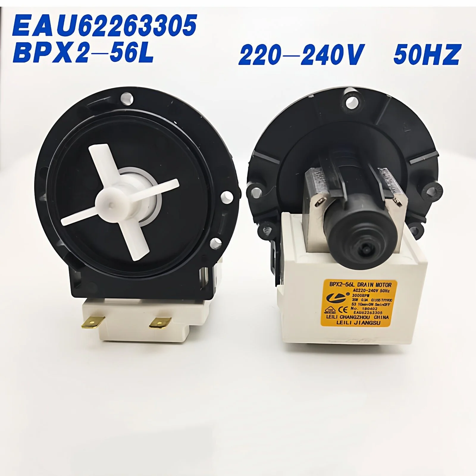 1pc Washing Machine Drain Pump Motor BPX2-56L EAU62263305 220-240V 50HZ for Samsung Replacement Washing Machine Parts