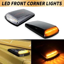 2PCS LED Front Corner Blinker Lamps For Mercedes Benz W463 W461 W460 G Class Front Corner Turn Signal Marker Lights 4638260057