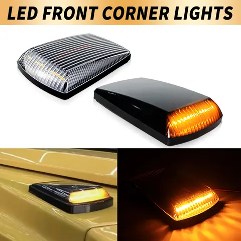 메르세데스 벤츠 W463 W461 W460 G 클래스용 LED 프론트 코너 깜빡이 램프, 방향 지시등 마커 조명, 4638260057, 2 개