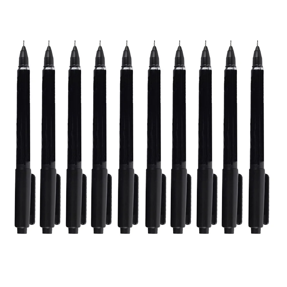 

10Pcs Double Head Marker Pen Dual Tip Skin Piercing Tattoo Accessories Oil Ink Drawing Pen Non-Smearing Long Use