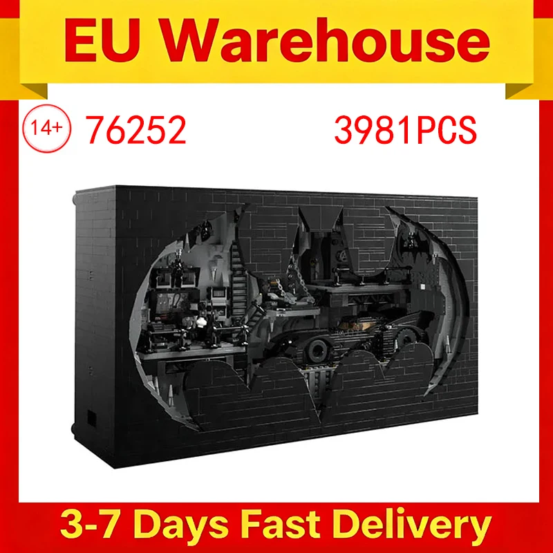 3981 pezzi Batcaves Shadow Box Building Blocks Modello di assemblaggio Decorazione della stanza Adulti Compleanno Regali di Natale Compatibile 76252