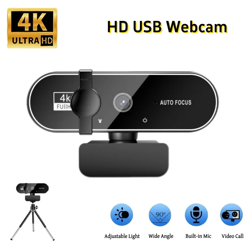 4K Webcam Video Cam…