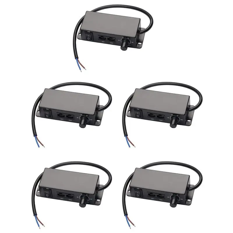 HRBAJ-5X DC 0-10V Dimmer Switch Seriesable Sync Controller Rotary On/Off For 0/1-10V Dimmable LED Drivers Electronic Ballasts