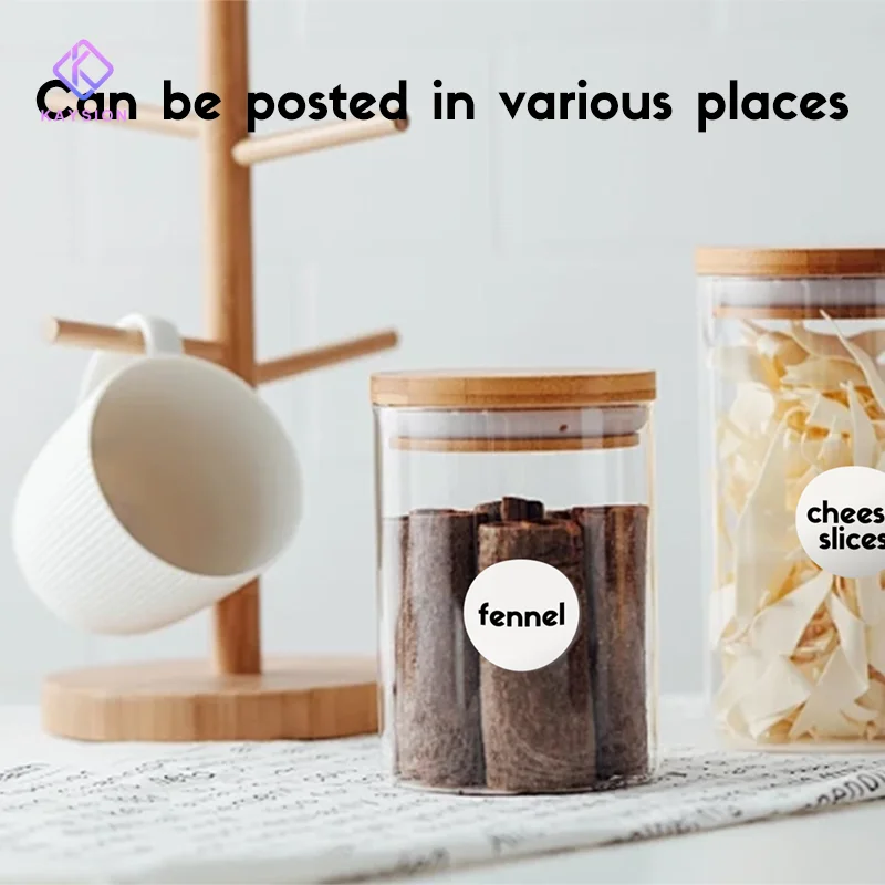 5 Rolls of Color 50mm Round Labels Thermal Stickers for KAYSION SK58 P50 Phomemo Portable Printer Home Business Label Printing