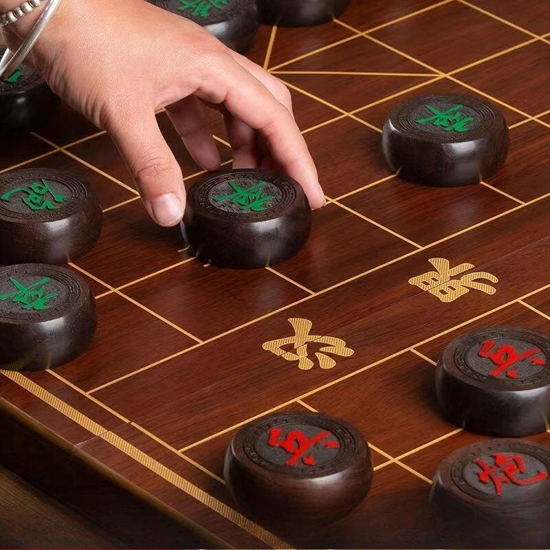 Petit cadeau, jeu de société familial d'échecs chinois, échecs chinois éducatifs, échecs professionnels sculptés pour couple, Ajedrez Chino, jouets de divertissement