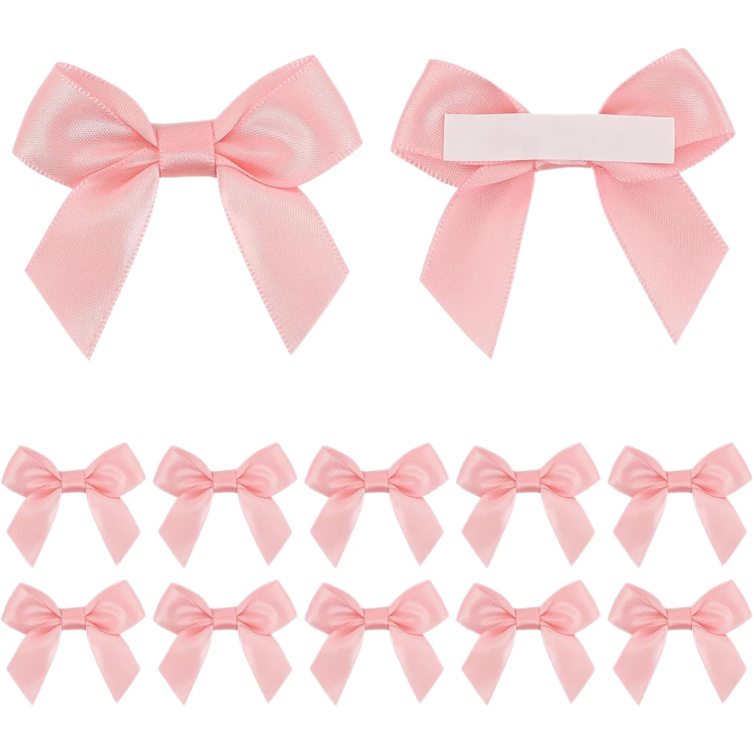 2 Inch Self Adhesive Satin Bows 30Pcs Glue On Ribbon Bowknot DIY Craft Wedding Birthday Baby Shower Gift Wrapping Decoration