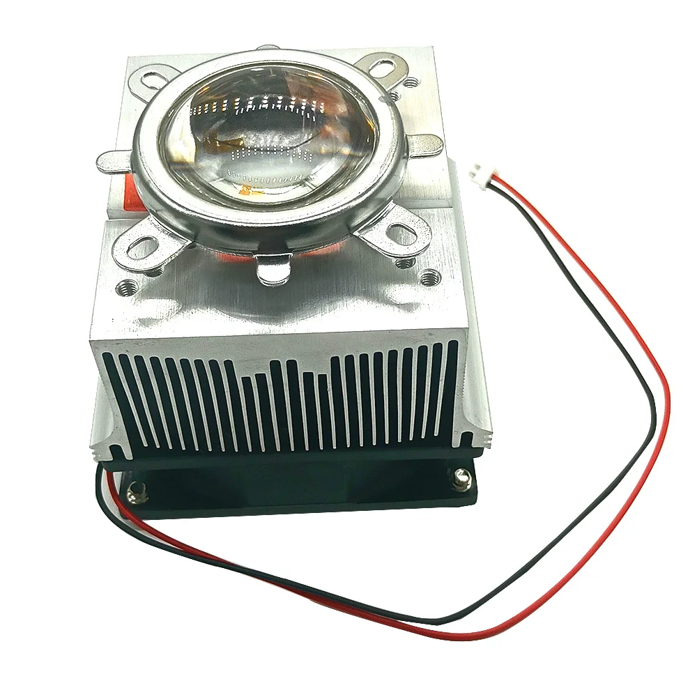 100W LED UV 395-400nm led chip +100W AC 85-265V driver + heatsink+ 90 degree Lens with Reflector Collimator kit