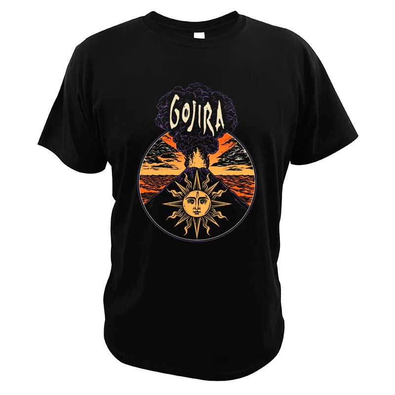 Gojira Band T Shirt Magma Classic Album Death Metal Rock Essential Casual Tee Tops EU Size 100% Cotton EU Size Homme Camiseta