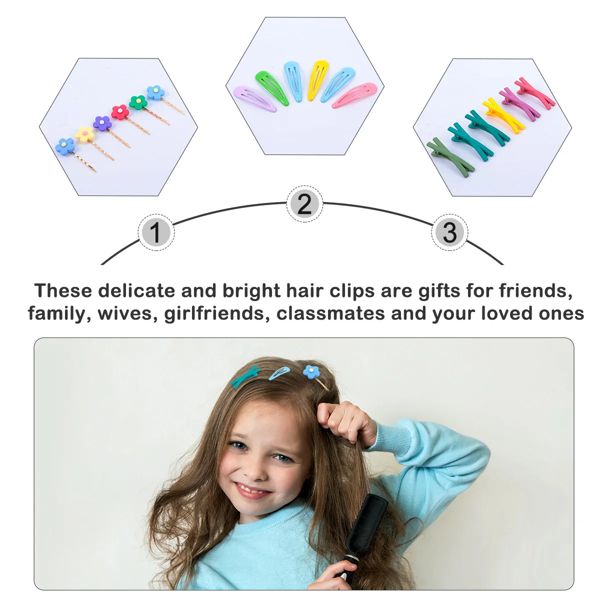

30Pcs Hairpin Set Simple Flower Cross Hair Clips Stylish Barrettes for Girls Party School Travel Daily Wear Hair Accessories