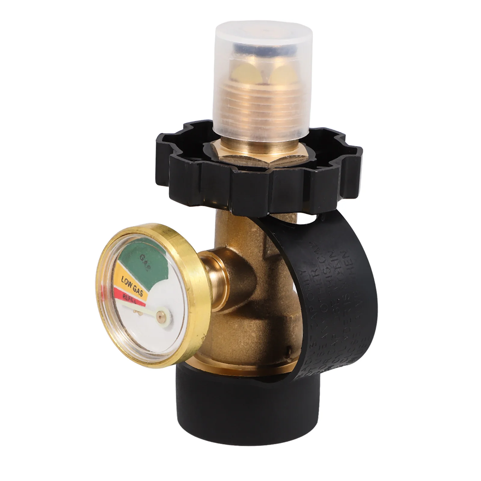 

Generator Adapter Threaded Propane Pressure Gauge Portable Golden Reducing Connector