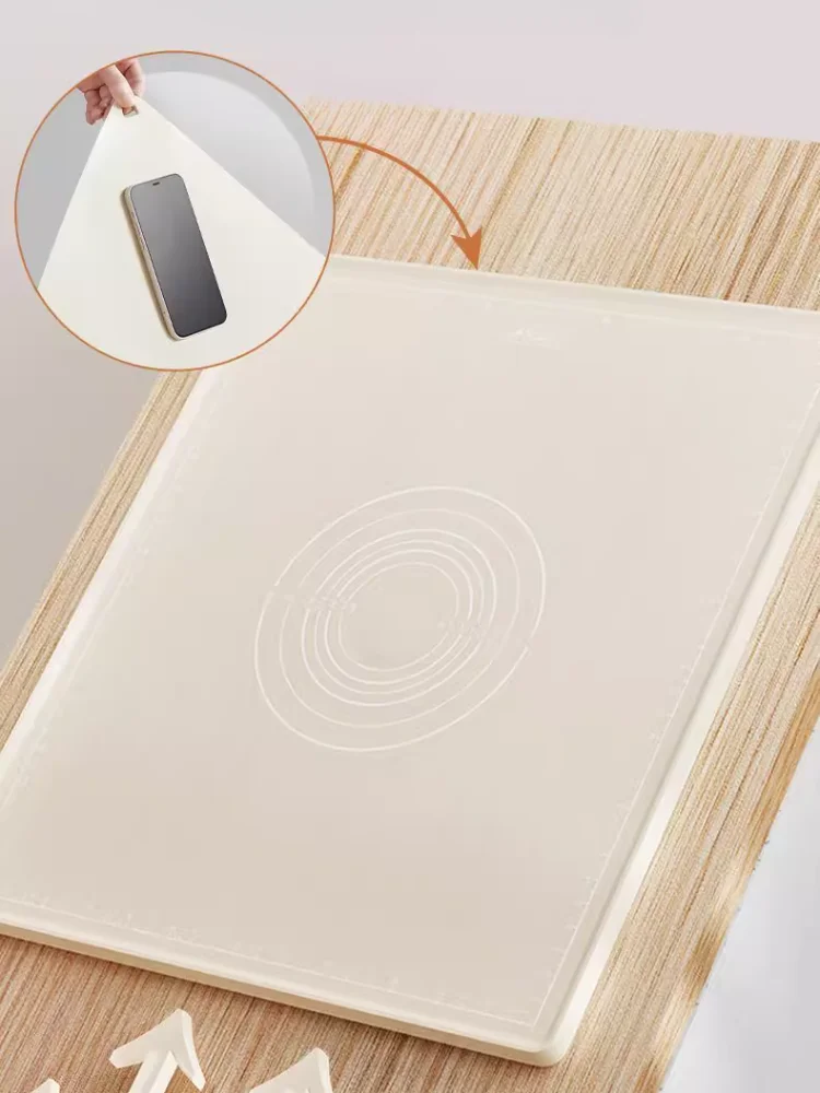 Silicone Kneading Mat Food Grade Pad Thickening Household Panel Dumpling Mat Plastic Rolling Pad Cutting Board Kitchen Tools New