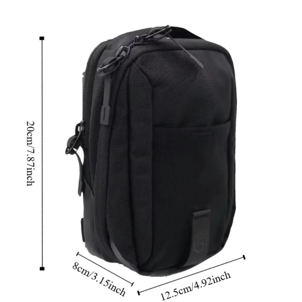 Magnetic Water Bottle Sling Bag Large Capacity with Soft Shoulder Pads Gym Bottle Bag Portable Multi-layer Crossbody Sports Bag