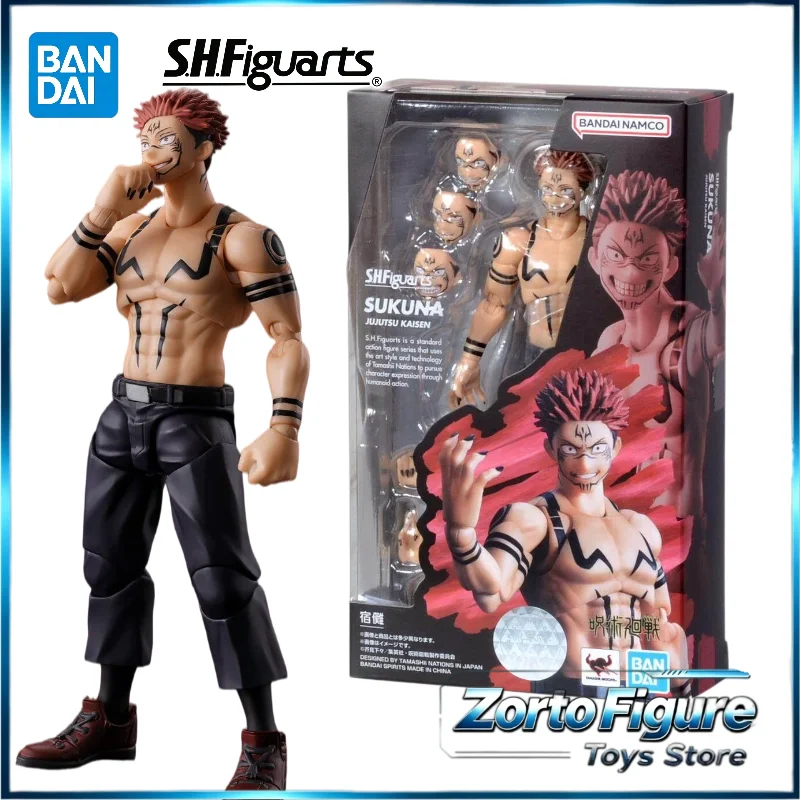 In Stock Authentic Bandai S.H.Figuarts Jujutsu Kaisen Ryomen Sukuna King of Curses Articulated Action Figure Toy Collection Gift