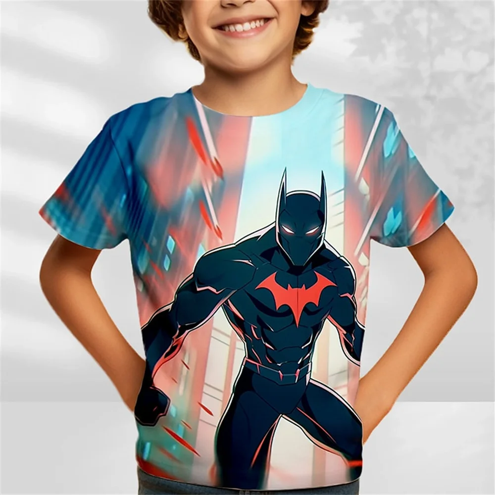 Desenhos animados impressos em 3D infantis, camisetas casuais, presente de aniversário, roupas de bebê, meninos, meninas, crianças, engraçado, verão, 2024