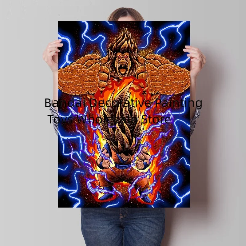 Klassieke Anime Figuur Goku Vegeta Hd Canvas Schilderij Dragon Ball Poster Prints Muurschildering Foto 'S Muurkunst Woonkamer Interieur