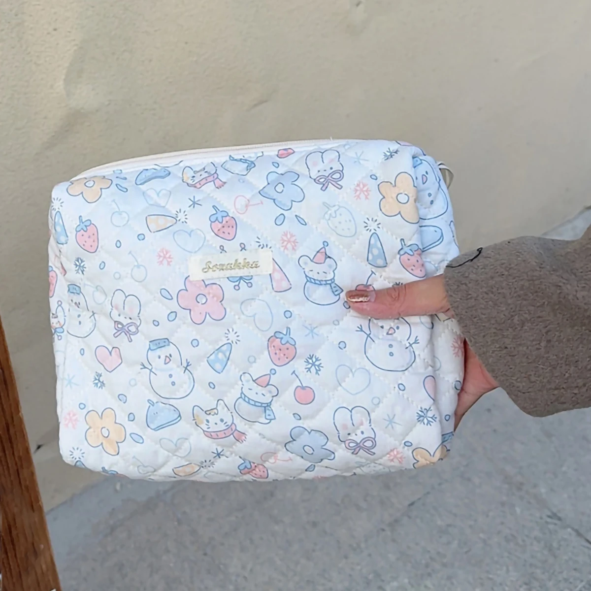 Borsa multifunzionale per mamma, borsa per cosmetici per la cura della pelle, borsa da toilette portatile, grande capacità, portatile versatile