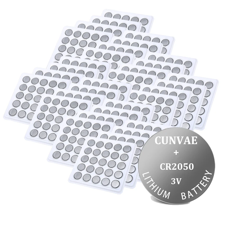 1000pcs Button lithium Battery CR2050 BR2050 LM2050 2050 Coin Cell 3V For remote control electronic watch ect.