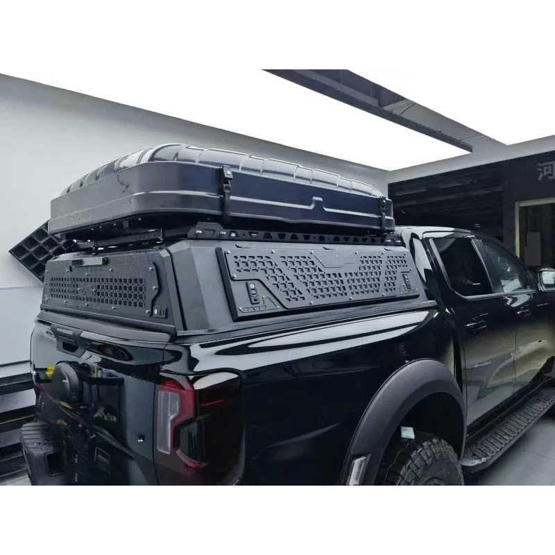 4x4 Heavy Duty Overland Aluminum High Roof Hard Canopy Pickup Truck Bed Cover Fit Hilux
