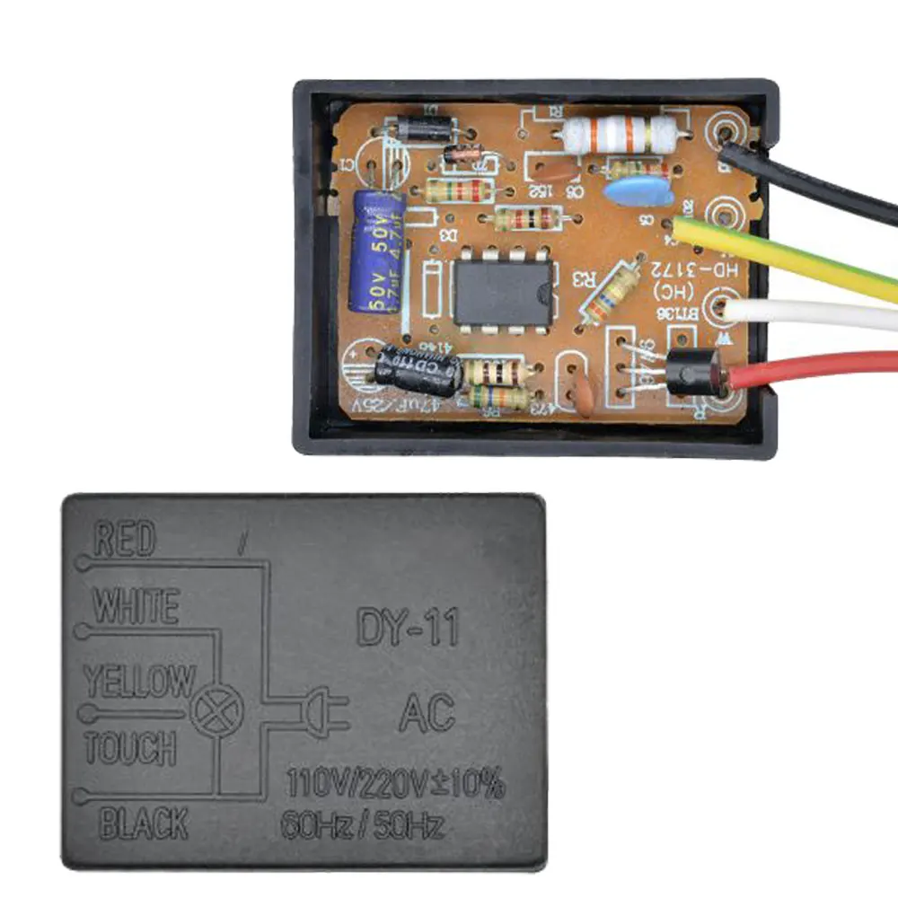 AC 220V 1A Electrical Equipment Table light Parts On/off 1 Way Touch Control Sensor Desk light Parts Touch for Bulb Lamp Switch