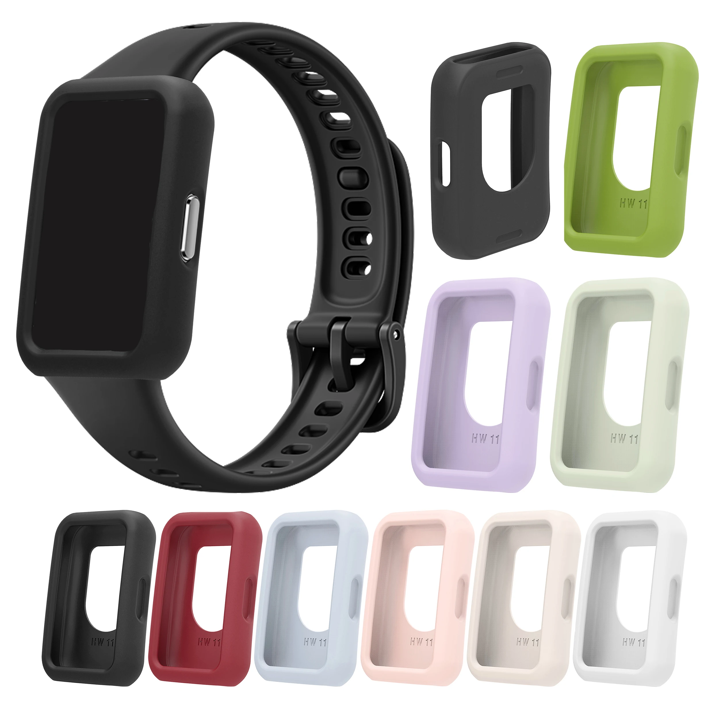 Silicone Protective Case For Huawei Band 11/11 Pro NFC Soft Ptotector Shell Bumper Cover Accessories