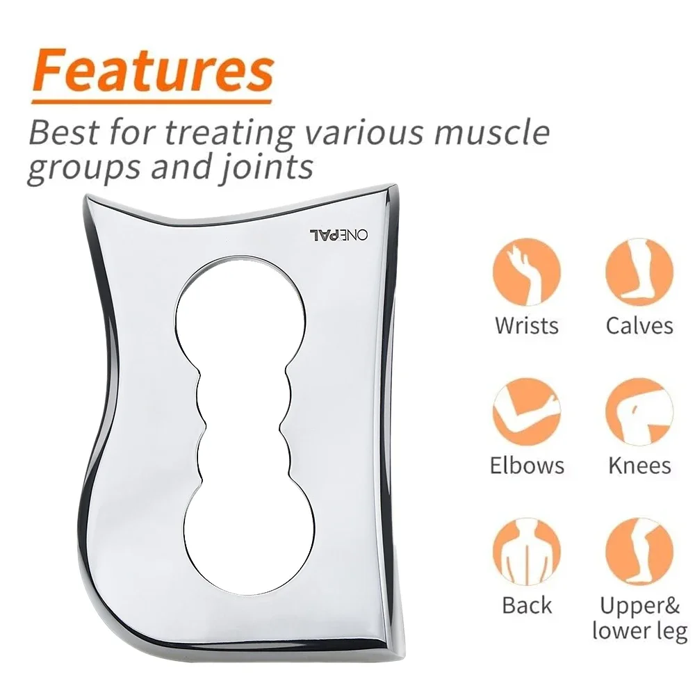 1PCS Sports FSA Stainless Steel Guasha Scraping Massage Tool-Muscle Scraper Tool for Soft Tissue Physical Therapy for Whole Body