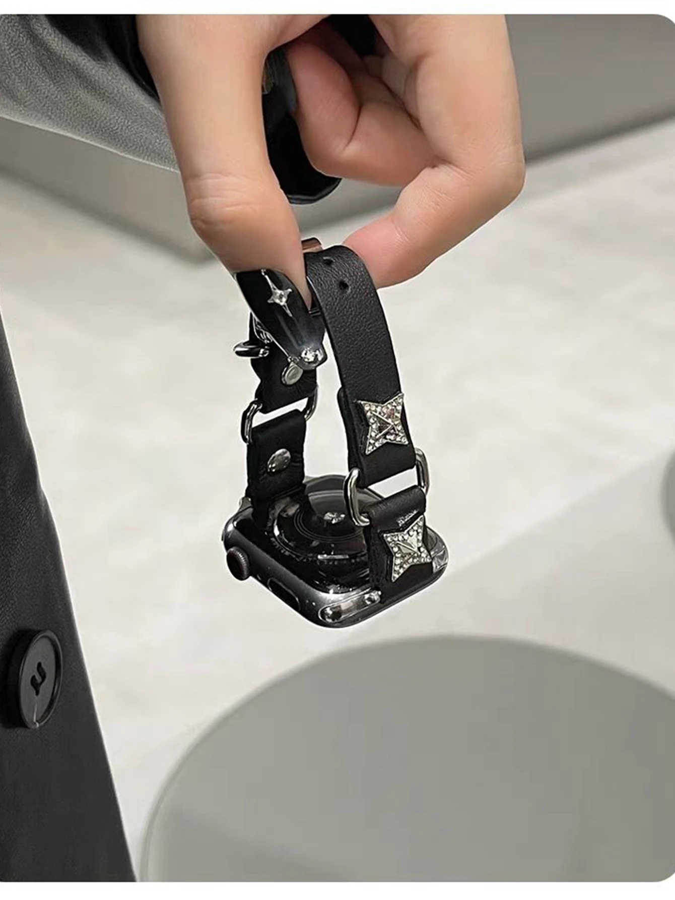 Slim new Leather loop For Apple Watch band women Series Ultra 10/9/8/7 40mm 41mm 42mm 44mm 45mm 46mm Strap