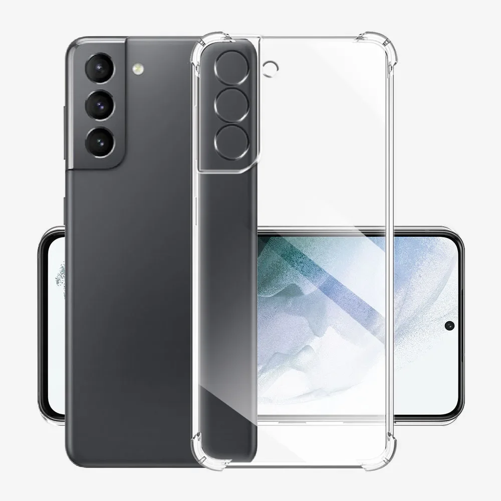 Coque de téléphone transparente en Silicone TPU souple, étui arrière transparent pour Samsung Galaxy S23 S23 + S22 S22 + Plus S21 FE S21 +