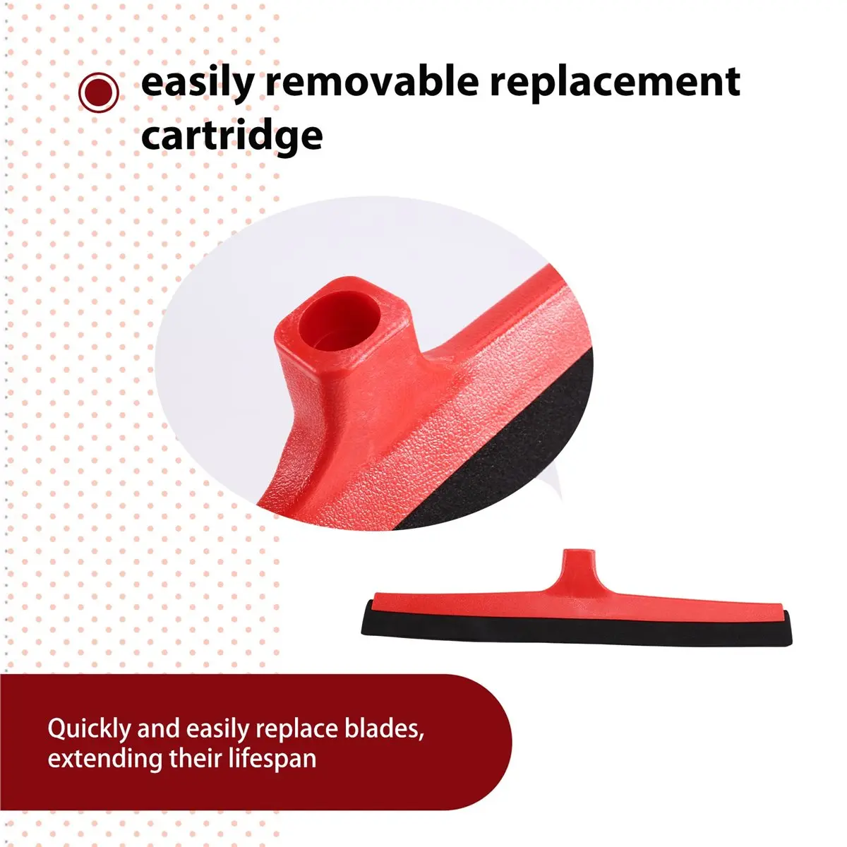 finefine Cleaning Special Wiper Floor Scraper Dual-Purpose Cleaning Wiper Commercial Hotel Scraper Floor Scraper