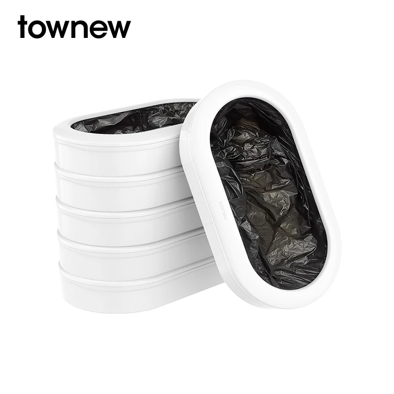 

Townew T1 T1S Black/White T1X T AIR Recyclable Refill Ring Replacement Cassettes Garbage Bags For Smart Trash Can