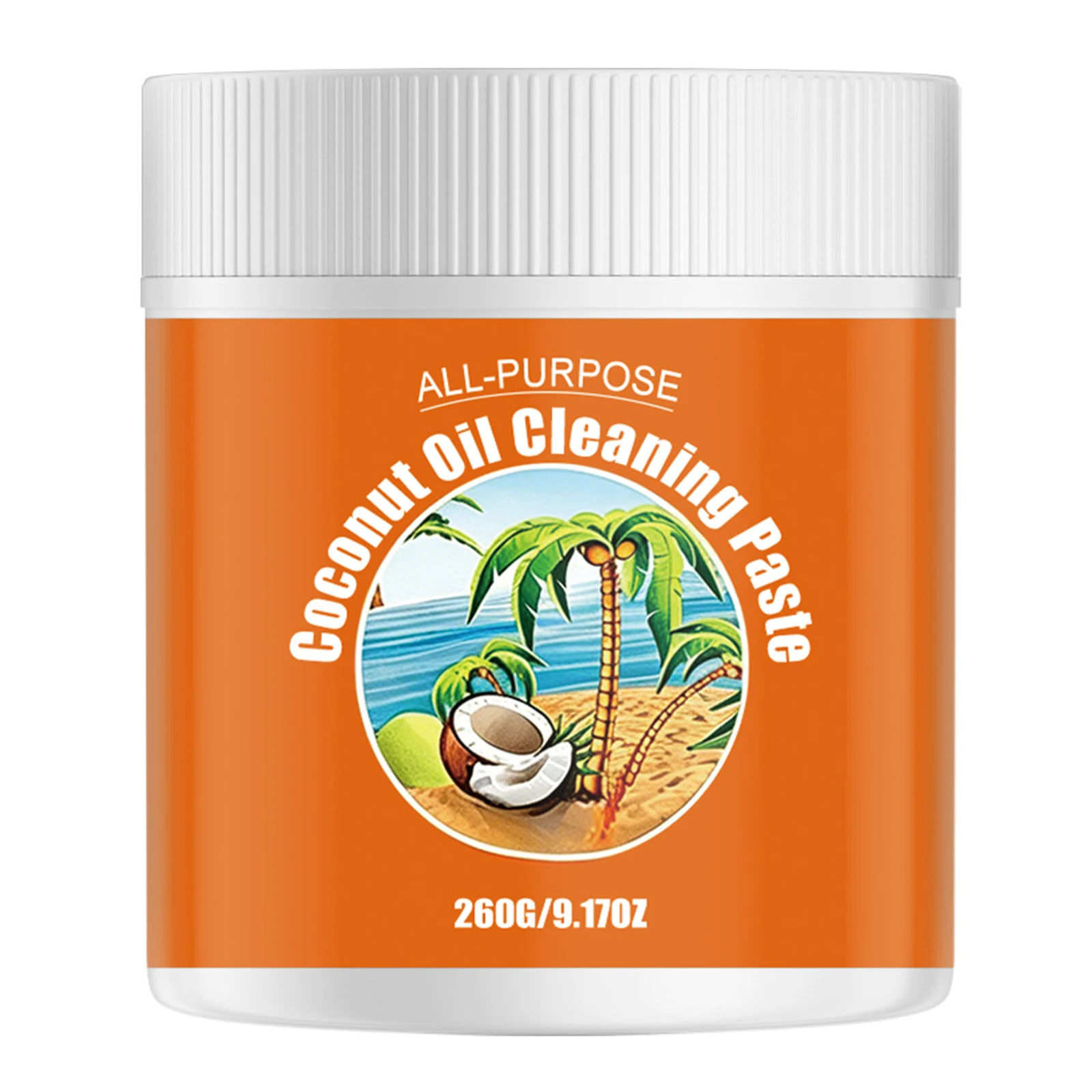 Coconut Oil Cleansing Cream Powerful All Purpose Cleaner Paste Floor Tile Polishing Paste for Stove Pot Sink Dishware Polishing