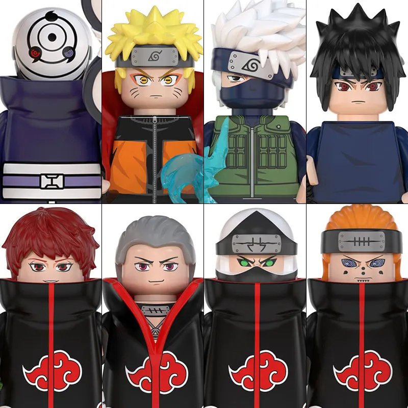 WM6106 Bloques de Construcción Naruto, Figura de Jiraiya, Boruto, Mitsuki, Gaara, Namikaze Minato, Tobirama, Accesorios de Figuras de Acción para Niños