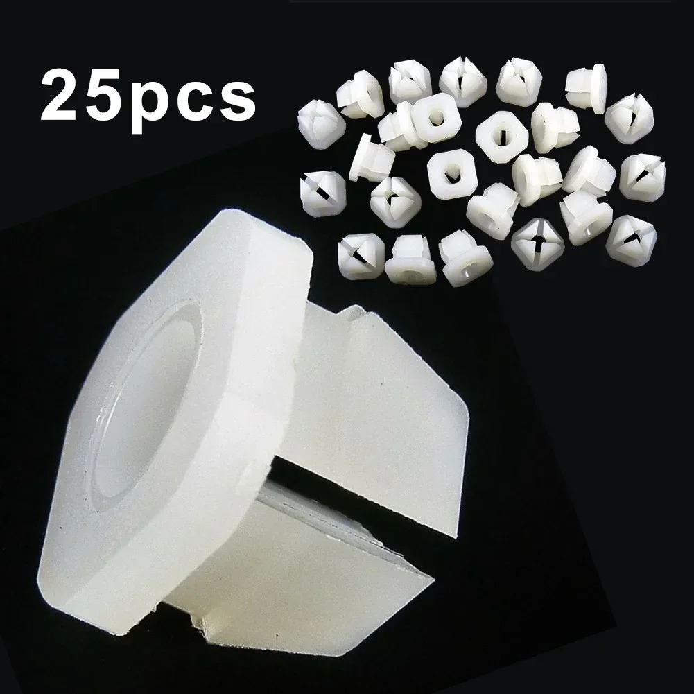 25Pcs Auto Retainer Clamp Fits Car Headlight Mounting Grille Screw Size Grommet Nut Clips Fastener Fits 5/16\