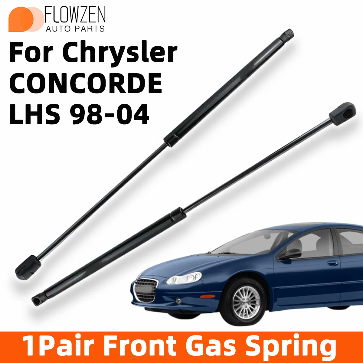 1 Par de Amortiguadores de Gas para el Capó Delantero para Chrysler CONCORDE LHS 1998-2004 OE 4575629AC 901468, Barra de Soporte para el Capó