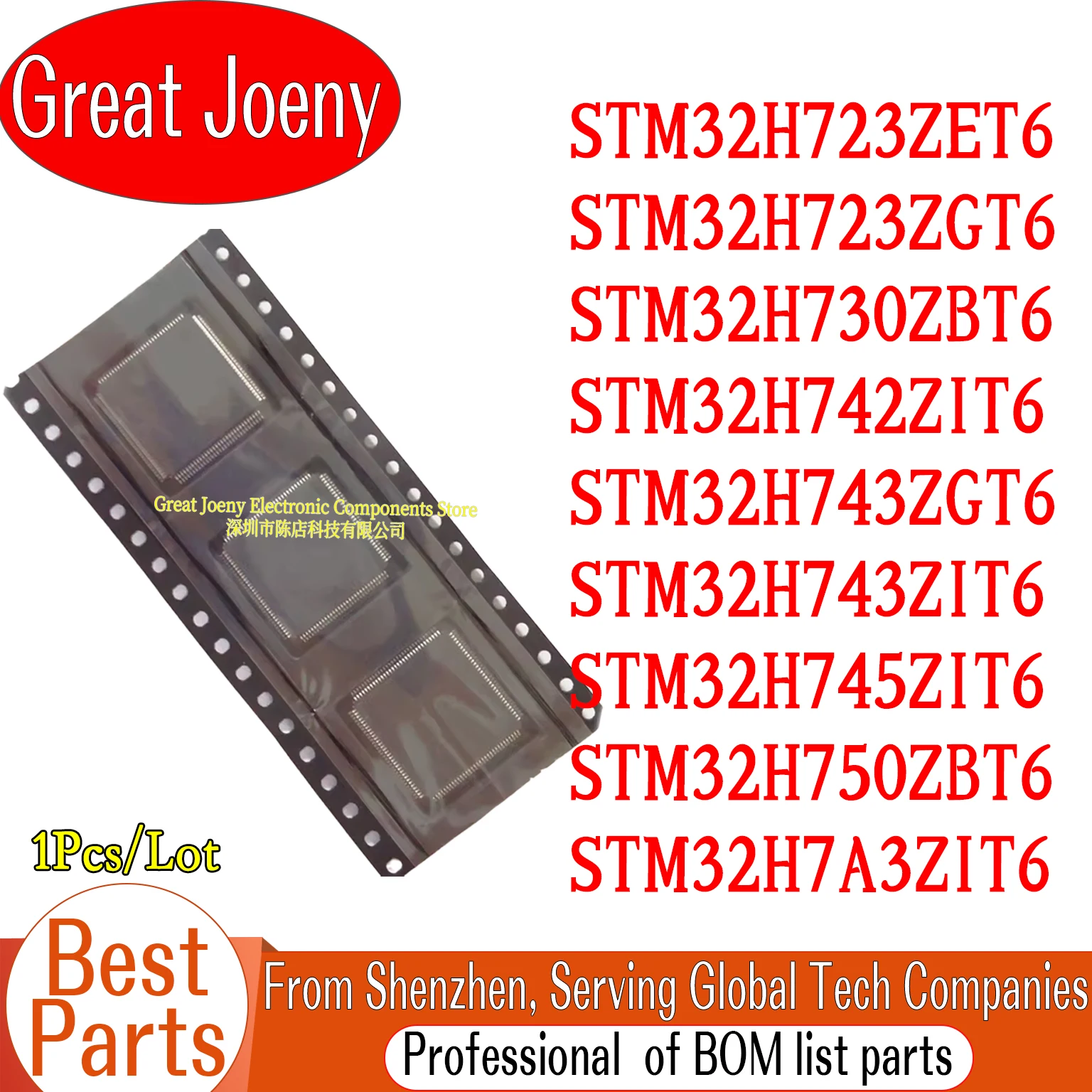 

STM32H723ZET6 STM32H723ZGT6 STM32H730ZBT6 STM32H742ZIT6 STM32H743ZGT6 STM32H743ZIT6 STM32H745ZIT6 STM32H750ZBT6 STM32H7A3ZIT6