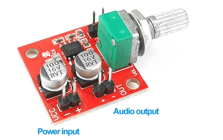 LM386 Elektret-Mikrofon-Audioverstärkerplatine DC 4-12V 20X-200X Einstellbare Verstärkung Kopfhörer-Lautsprecher-Verstärkermodul – Detail 2