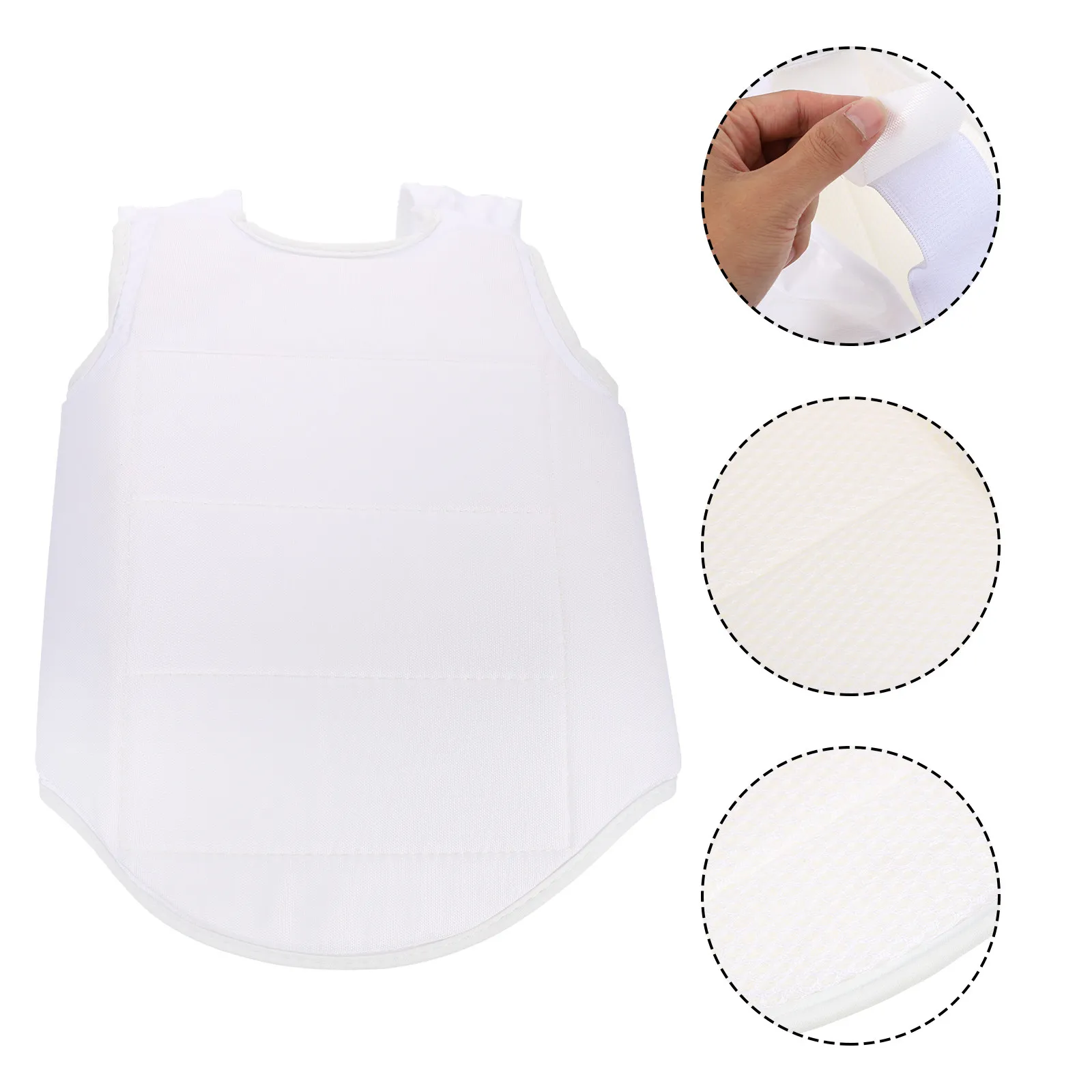1Pcs Boxing Chest Guard Thickened Double Sides Wear Protective Vest Kids Training Uniform Taekwondo Karate Supply Children Chest
