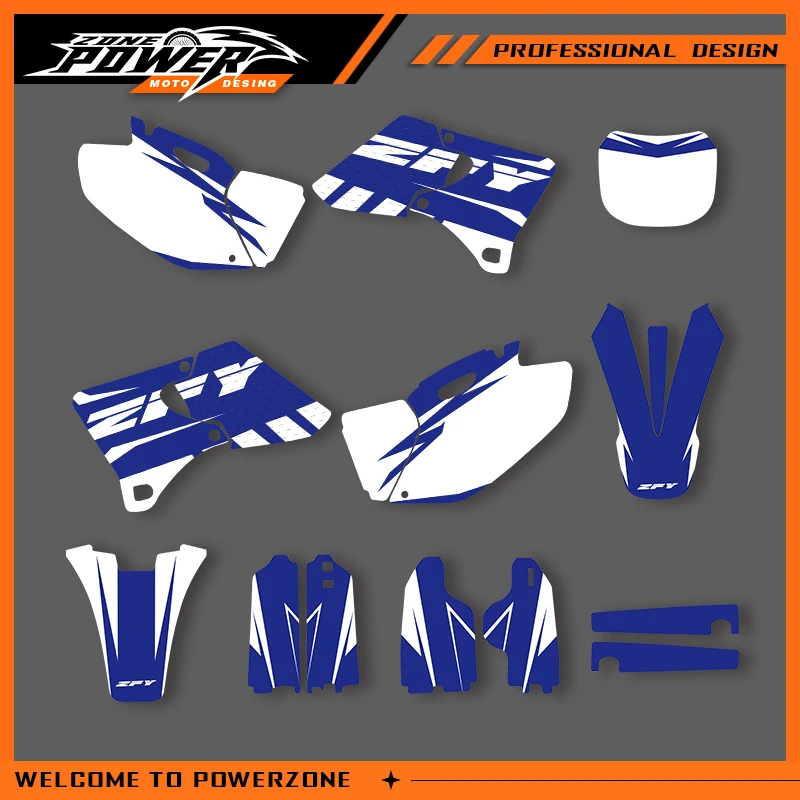 

Powerzone Graphics For YAMAHA YZF250 400 426 2002 2001 2000 1999 1998 YZ250F Decals Stickers Motorcycle Background Custom