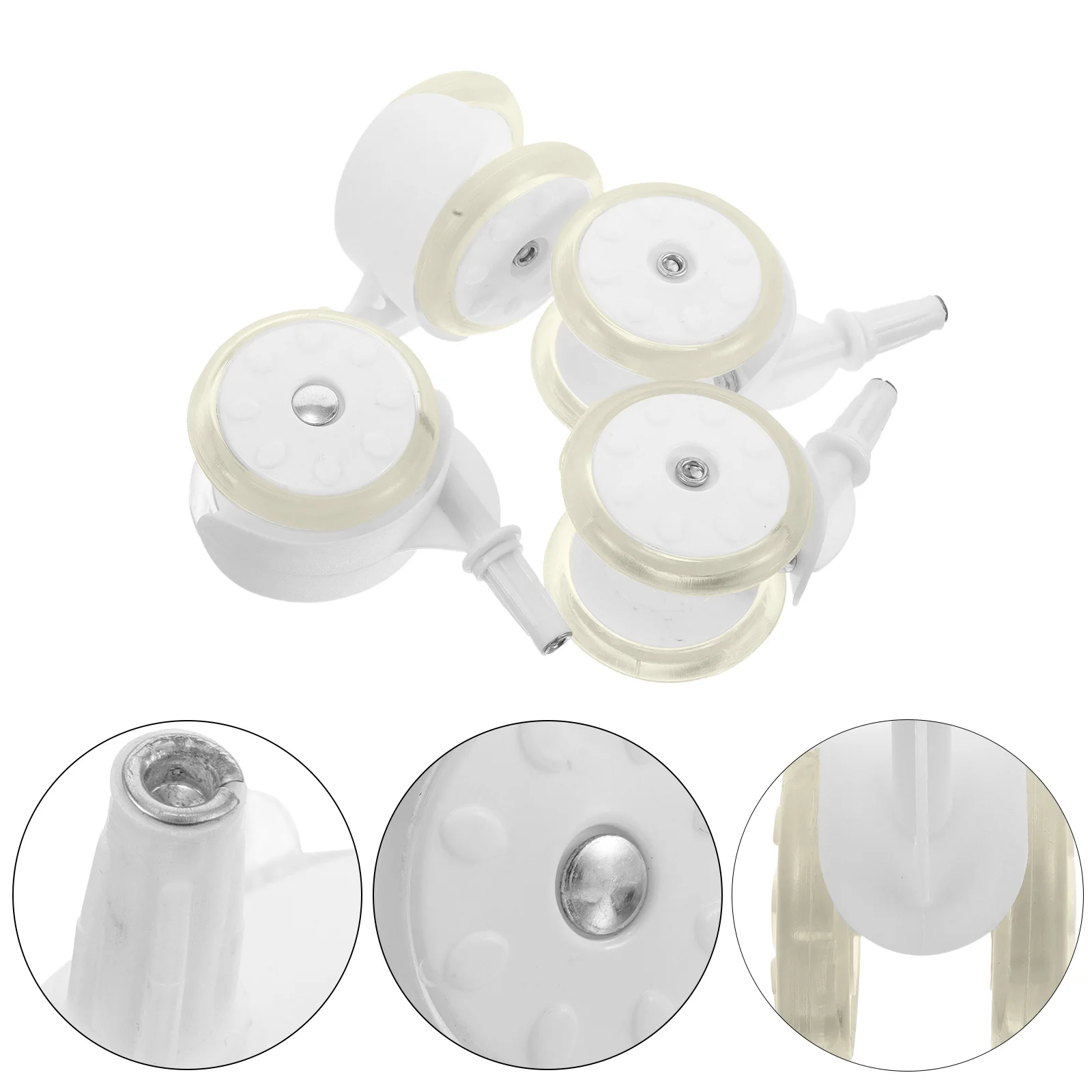 

4Pcs Learning to Walk Wheels Universal Replacement Casters for Walkers and Strollers Smooth Mobility